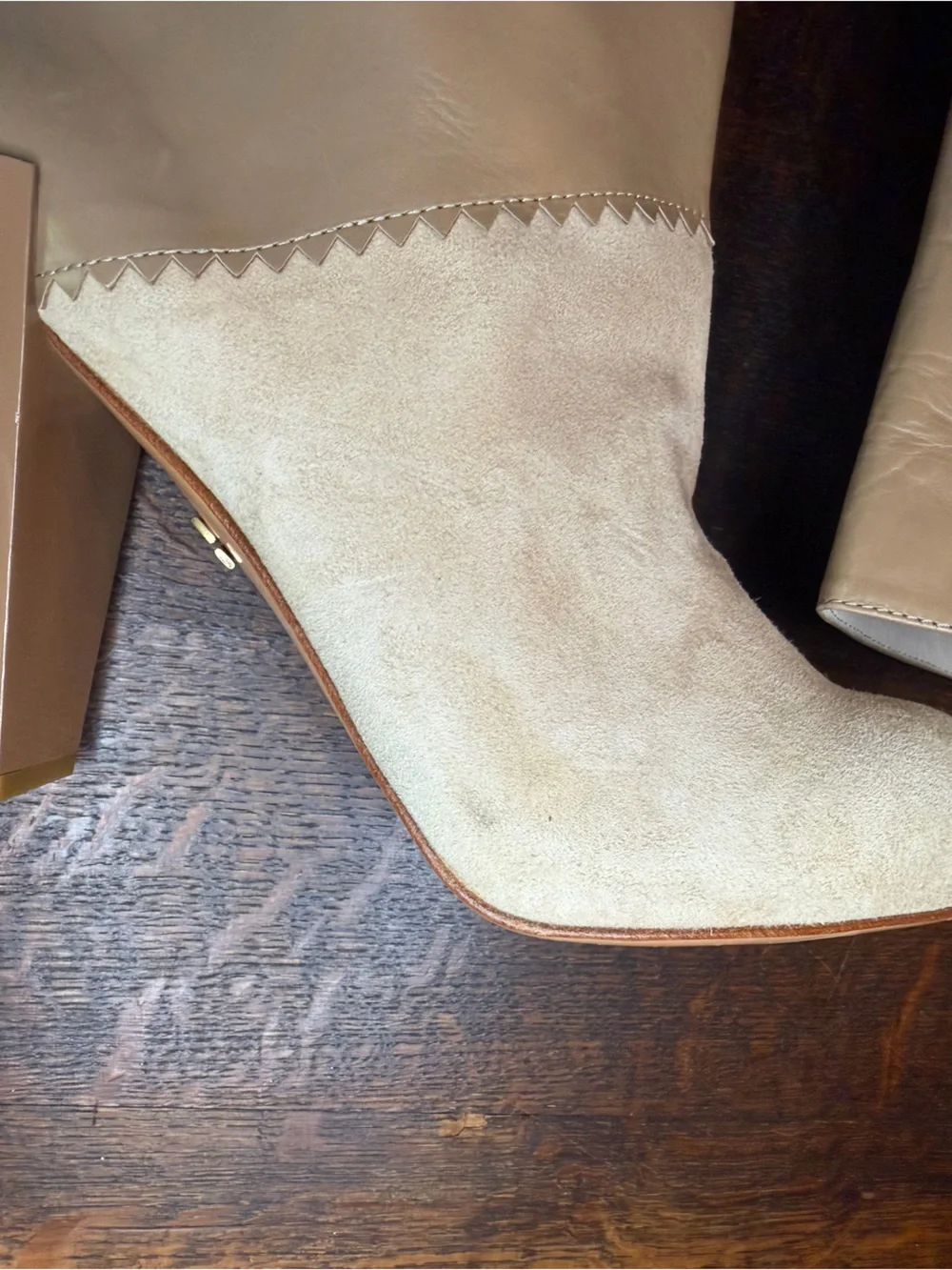 Dorothee Schumacher Two-Tone Leather Suede Knee High Boots 39.5